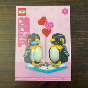 LEGO Penguins in Love 40886 Limited Edition Valentines Day Building Set 278 Pcs